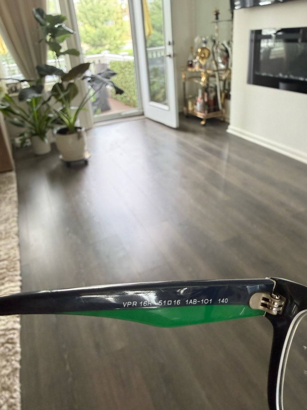 Prada Black and Green Rectangular Optical Frames - Picture 5 of 8